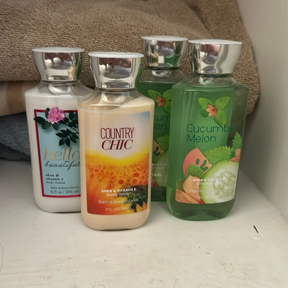 Bath and Body Works Lotions and Shower Gel